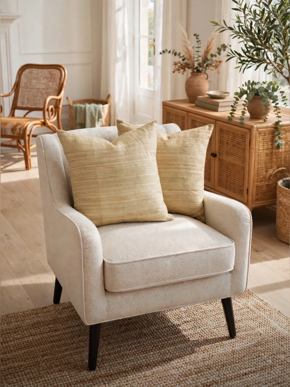 ✨ Set of 2 West Elm 100% Hand-Woven Silk Decorative Pillow Covers ✨